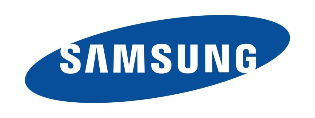 samsung logo on transparent background free vector